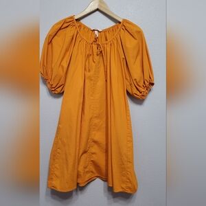 Puffed sleeves summer dress